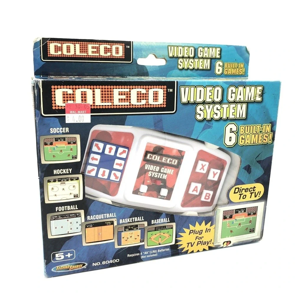 Coleco Video TV System‎ Plug And Play Sports Basketball Football 6 Games Total